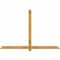 Ekena Millwork Eugene Rough Sawn Timber Gable Bracket, Western Red Cedar, 84"W x 56"H x 2"D x 4"F, 16/12 Pitch GBW084X56X0204EUG00RWR - alternate 1